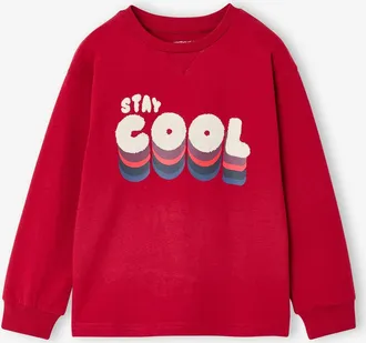 Vertbaudet Langarmshirt f&uuml;r Jungen STAY COOL rot