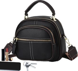 Generic Simple Leather Handbag:Shoulder Bag for Women,Fashion Leather Handbag | Large Capacity Tramp Bag with Adjustable Strap, Stylish Travel Travel Work, PU