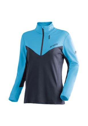 Maier Sports Rollkragenpullover MAIER SPORTS Evii, Damen, Gr. 42, hellt&uuml;rkis, 100% Polyester, hoch geschlossener Ausschnitt, Pullover Rollkragenpullover, Damen Mid