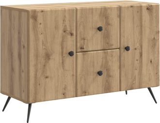 vidaXL Aparador Roble Artisan 89 X 34,5 X 60 Cm Madera De Ingenier&iacute;a Vidaxl