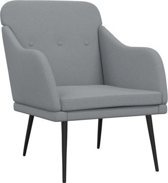 vidaXL Sill&oacute;n De Tela Gris Claro 63x76x80 Cm Vidaxl