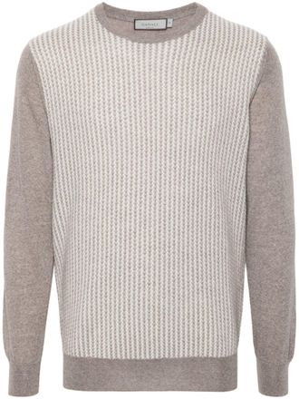 Canali Trui met geometrisch patroon - Beige