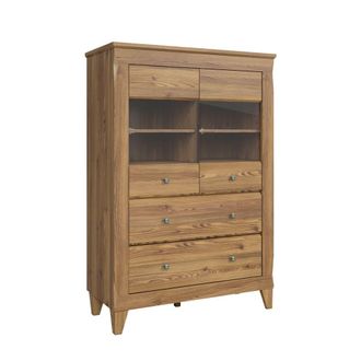 Petits Meubles Aparador 2 puertas 2 cajones estratificado marr&oacute;n