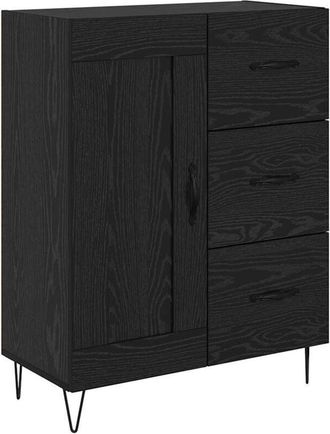 vidaXL Sideboard Black oak 69.5 x 34 x 90 cm Engineered wood vidaXL
