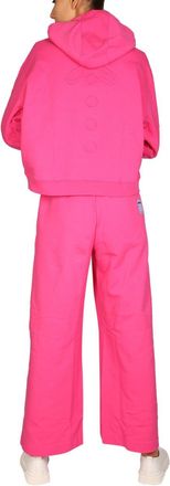 McQ by Alexander McQueen Cotton Drawstring Hoodie - Fuchsia