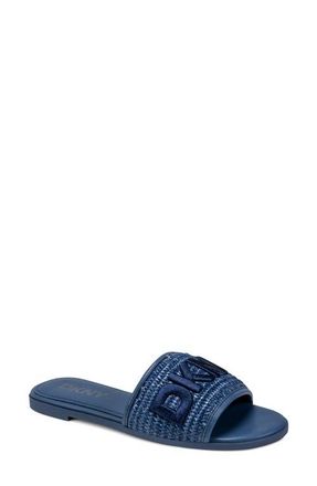 DKNY Winslet Slide Sandal - Wide Width in Dark Blue at Nordstrom, Size 6.5