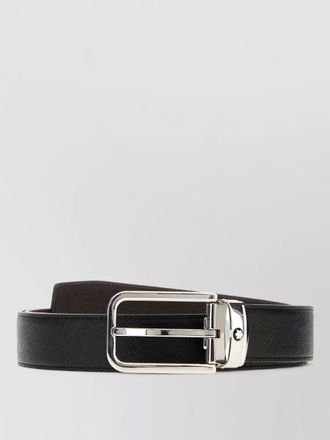 Montblanc leather reversible belt