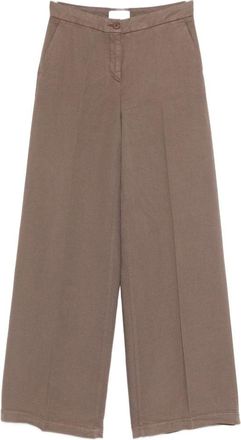 Via Masini 80 linnen broek met wijde pijpen