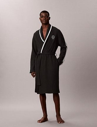 Calvin Klein Albornoz De Tejido Gofrado Peinado