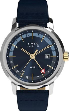 Timex Marlin Mens Blue Watch TW2Y47900 Leather - One Size