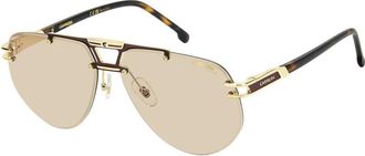 Carrera 1087/S Zonnebril - Heren - Zonnebrillen - Geel - 63 MM - Accessoires