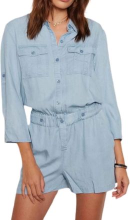 Tart Collections Dale Romper In Light Wash