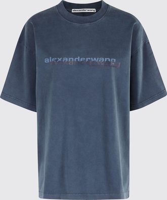 Alexander Wang T-shirt oversize in cotone con logo Alexander Wang