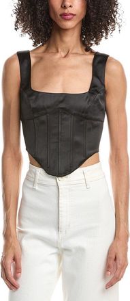 Guizio Satin Lace Up Bustier
