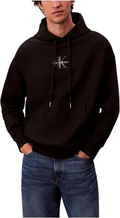 Calvin Klein Premium Terry Micro Hoodie - Heren - Hoodies - Zwart - L - Katoen - Hoodies & sweatvesten