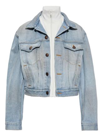Balenciaga Giacca denim a strati - Blu