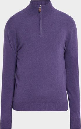 Neiman Marcus Men & apos;s Cashmere Quarter-Zip Sweater