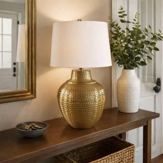 Pagazzi Vanya Gold Ceramic Table Lamp