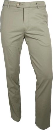 Meyer Bonn Chino - Heren - Chinos - Groen - M - Katoen - Broeken