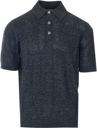 Brunello Cucinelli Knitted Linen Polo