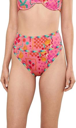 Beach Riot Carlotta Bottom Womens Swimwear Passion Fruit : SM, Elastane/Nylon
