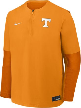 Nike Tennessee Dugout Nike Mens Dri-FIT College 1/4-Zip Long-Sleeve Windshirt in Orange | 04HD0DEYUTN-39L