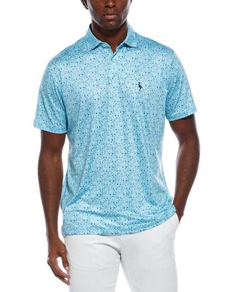 Tailorbyrd Tailorbyrd Hole-In-One Printed Performance Polo Shirt