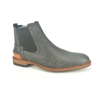 Floris Van Bommel Schoenen, Heren, Grijs, 43 EU, Print Chelsea Boot