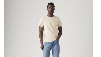 Levi's Classic Pocket Tee - Mens - 2XL - Neutral / Fog Slub Jersey