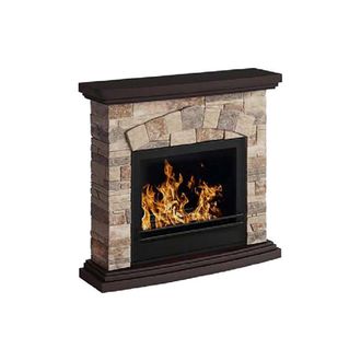 Dmora Chimenea De Bioetanol Dstrizzol, Chimenea Ecol&oacute;gica, Hogar Sin Humo, Calefactor De Etanol, Made In Italy, 93x28 H85 Cm, Beige - Dmora