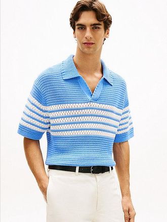 Tommy Hilfiger Relaxed Short Sleeve Rugby Jumper