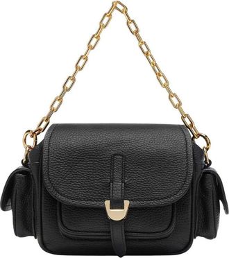 Coccinelle Campus Mini - Dames - Handtassen - Zwart - ONE Size - Leer - Tassen