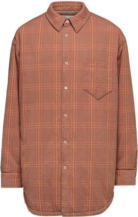 Maison Margiela checked cotton shirt - women - Viscose/Acetate/Cotton - 48 - Orange