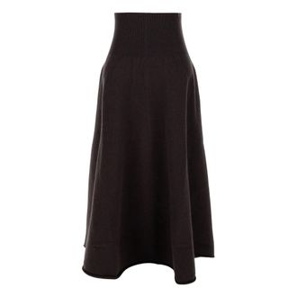 Extreme Cashmere n&deg;388 Ease - Skirts - Mujer - Marr&oacute;n - ONE SIZE