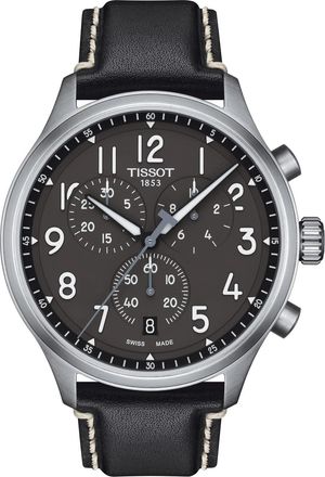 Tissot Chrono Xl Vintage Mens Black Watch T1166171606200 Leather - One Size