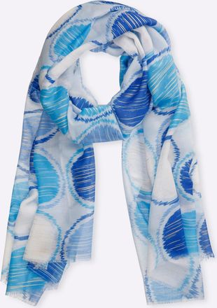 Heine Modeschal HEINE, Damen, t&uuml;rkis, Viskose, gemustert, Modet&uuml;cher Modeschal