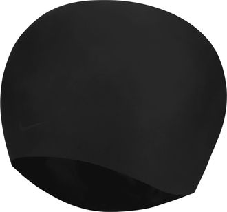 Nike Womens Swim Long Hair Silicone Cap in Black | NESSA198-001