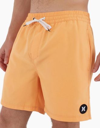 Hurley Mens Hurley Mens Volley Icon Solid 17 Sweat Shorts - Orange - Size: 35/34/32