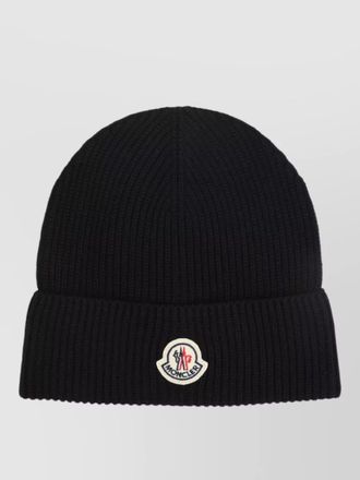 Moncler ribbed cotton beanie