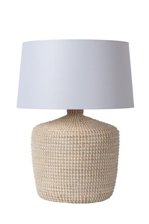 Lucide Lampada Tavolo Ambala Lucide E27 48cm Erba Marina Crema