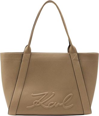Karl Lagerfeld K/Ville Tote - Dames - Shoppers - Beige - ONE Size - Tassen