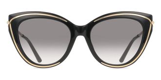 Furla SFU889 0700 Womens Sunglasses Black Size 55