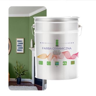 OEM Pintura Cer&aacute;mica Para Paredes Lavable Verde Oliva 5l Resistente A Las Manchas