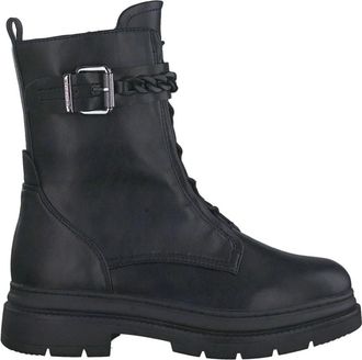 Tamaris Klassieke zwarte veterlaarsjes - Dames - Veterlaarzen - Zwart - 40 EU - Schoenen