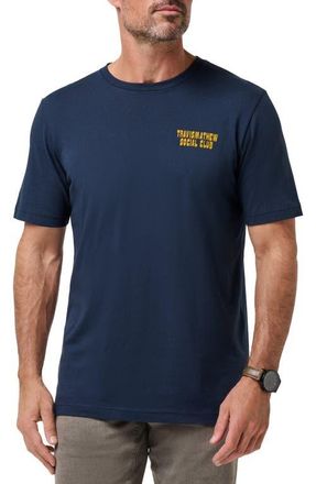 Travis Mathew Club Dues Cotton Graphic T-Shirt in Total Eclipse at Nordstrom, Size Xx-Large