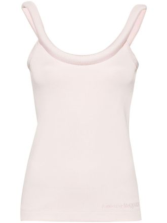 Alexander McQueen 3D-detailing sleeveless top - Pink
