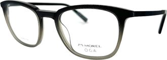 MOREL Mens 10150O Square Eyeglasses In Grey Fade