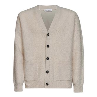 Roberto Collina Cardigan ML - Heren - Truien - Beige - Maat: XL