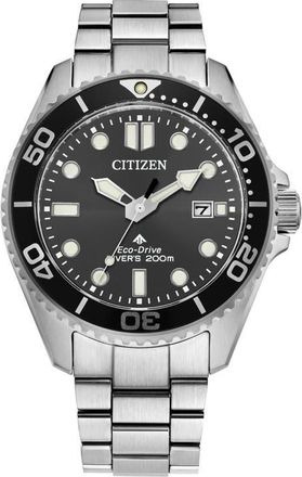 Citizen Promaster Dive Eco-Drive Bracelet Watch, 41mm in Silver-Tone at Nordstrom