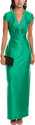 Badgley Mischka Cap Sleeve Gown